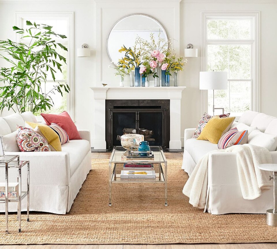 Heathered Chenille Jute Rug Natural Pottery Barn Australia